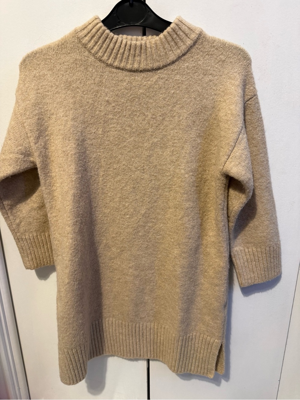 Zara Stone Beige Turtleneck Sweater Dress GIRL 6-7